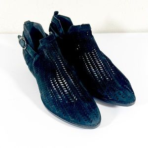 Vince Camuto Black cut-out ankle boots 8.5
